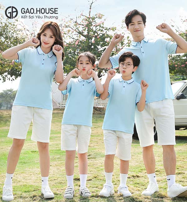Áo gia đình có cổ Gạo House GF1890076