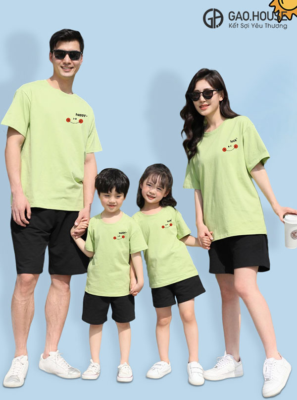 Áo đồng phục gia đình mùa hè đẹp