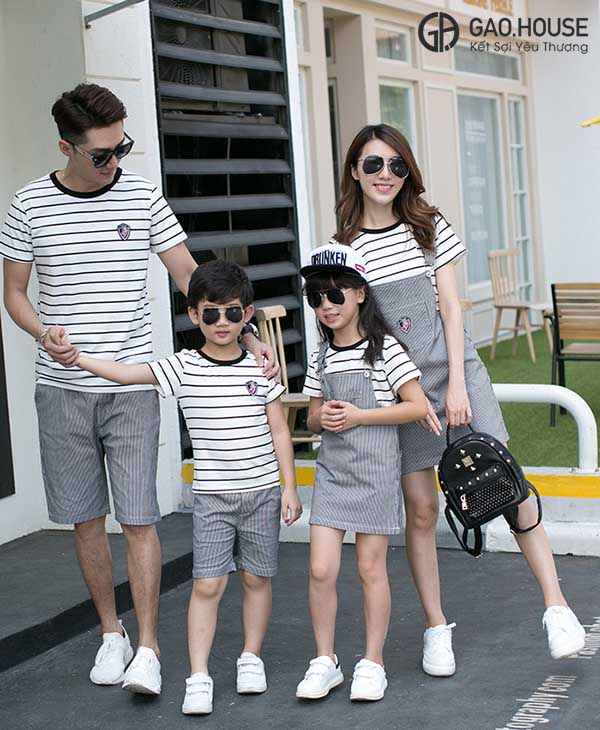 Áo gia đình kẻ sọc Gạo House GF1860089