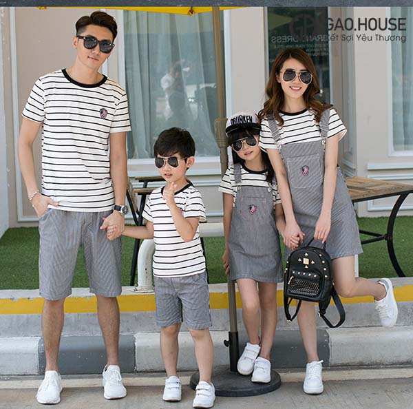 Áo gia đình kẻ sọc Gạo House GF1860089