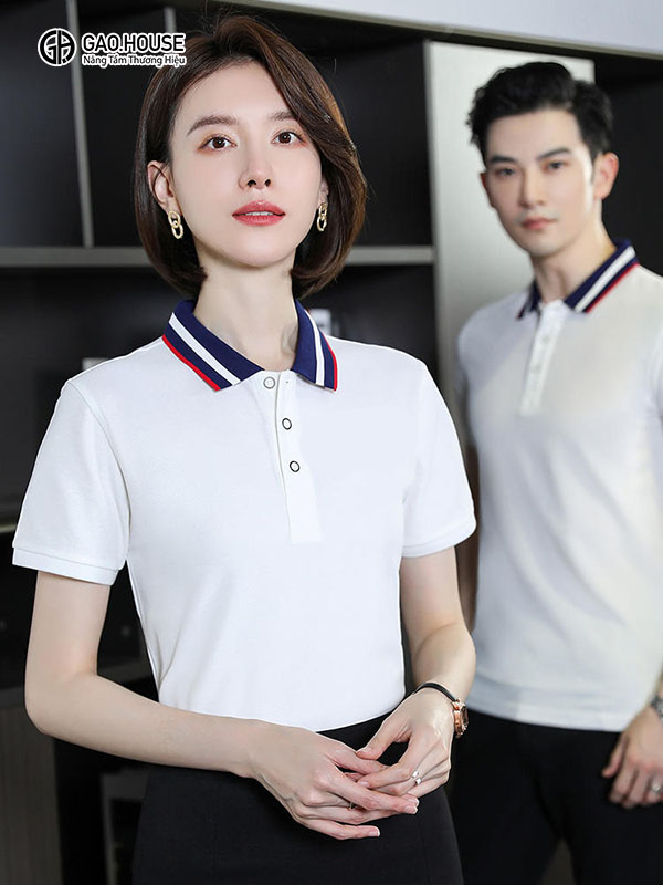Áo thun đồng phục công ty màu trắng