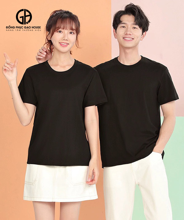 Áo thun đồng phục công ty màu đen