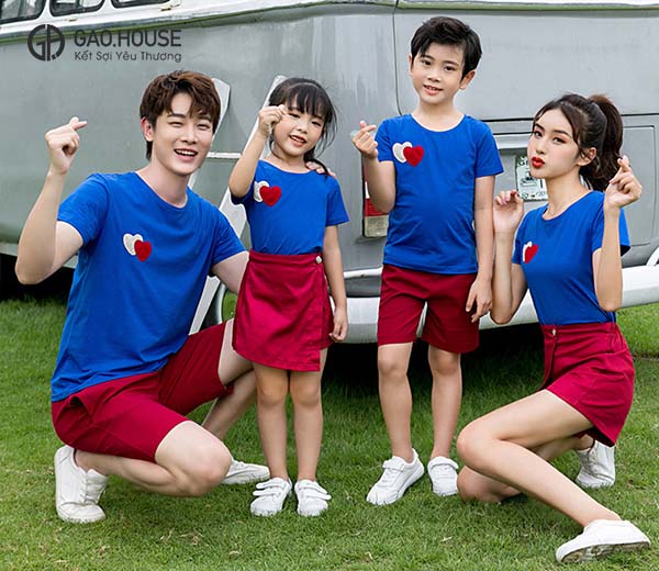 Áo thun gia đình đẹp