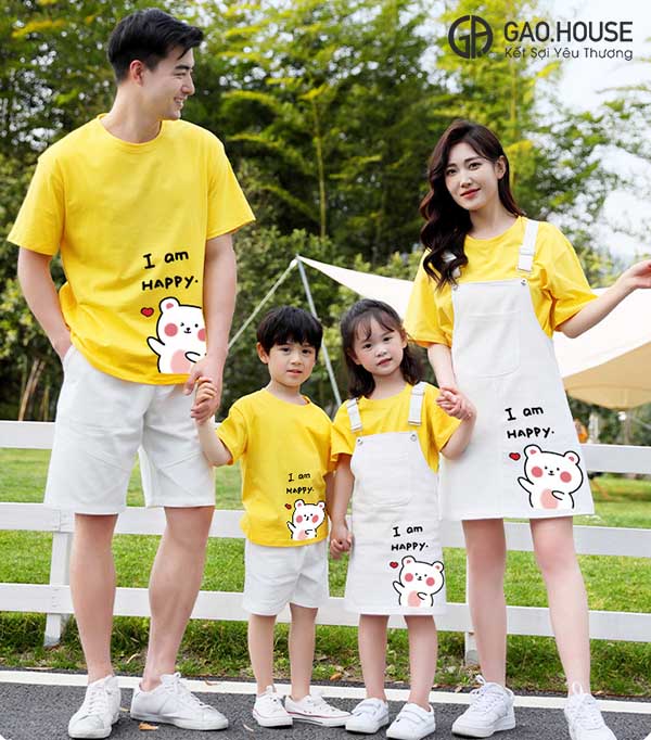 Áo váy đồng phục gia đình đẹp