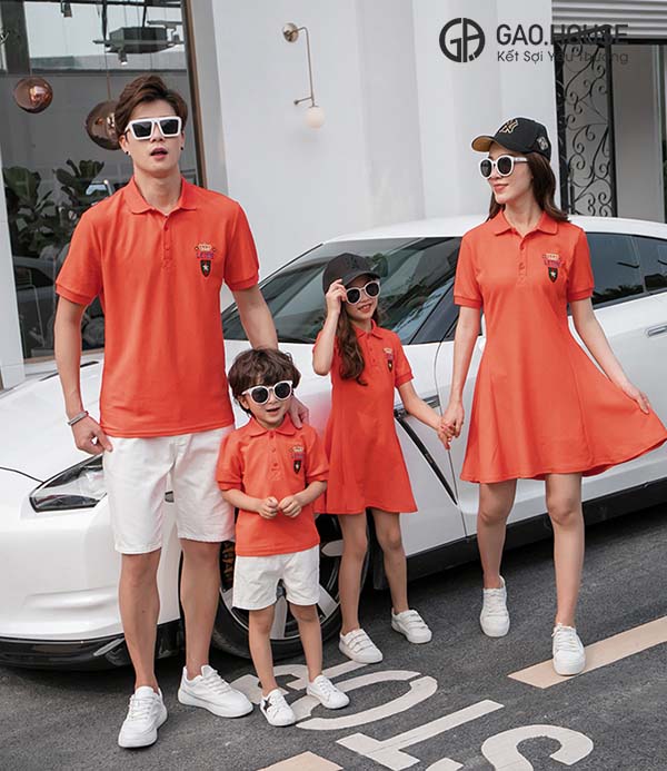 Áo váy đồng phục gia đìn đẹp