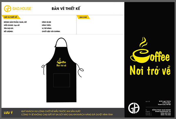 Đồng phục nhà hàng GUN1980034