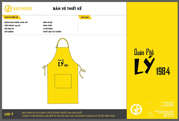 Đồng phục nhà hàng GUN1980062