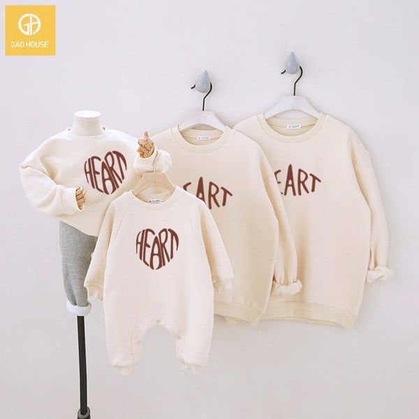 Áo gia đình mùa đông trái tim chữ heart GF1990129