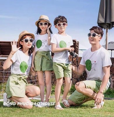 Đồng phục gia  đình 4 người