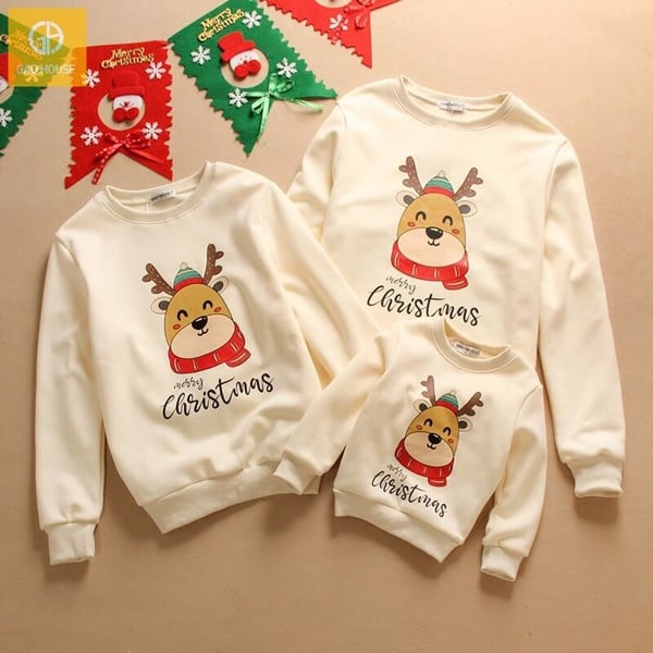 Áo đồng phục gia đình Noel in hình Tuần Lộc GF1824118
