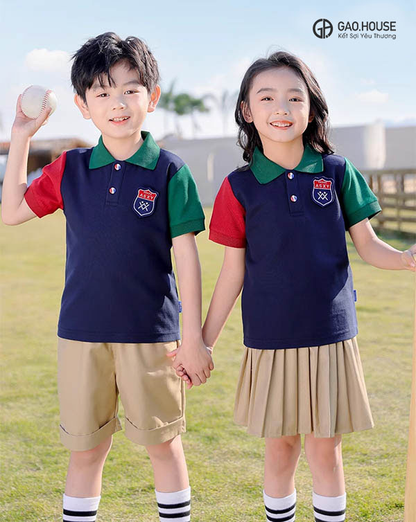 Đồng phục mầm non màu xanh than MN04