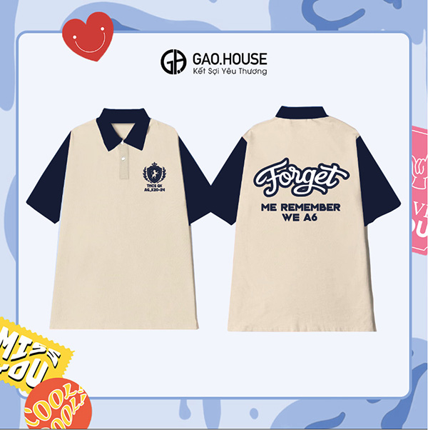 Áo lớp Polo Forget Me Remember We A6