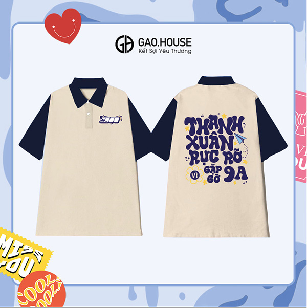 Áo lớp 9A Thanh Xuân Rực Rỡ