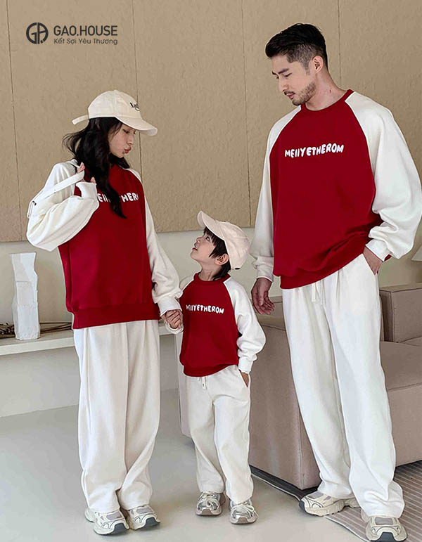 Áo sweater gia đình mùa đông