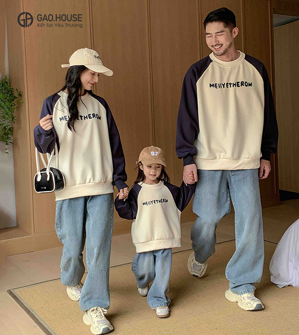 Áo sweater gia đình mùa đông