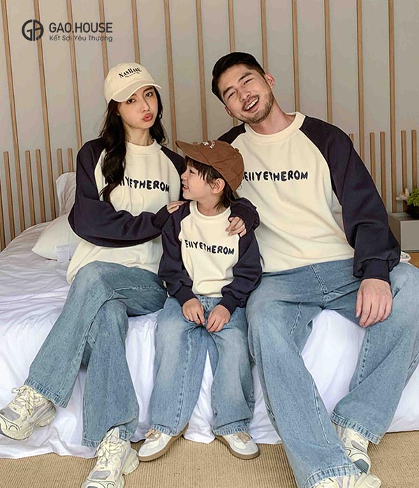 Áo sweater gia đình mùa đông