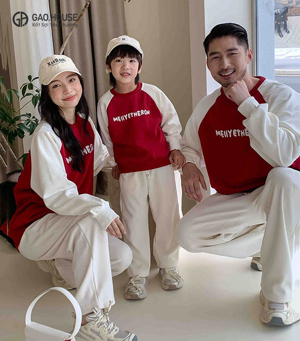 Áo sweater gia đình mùa đông