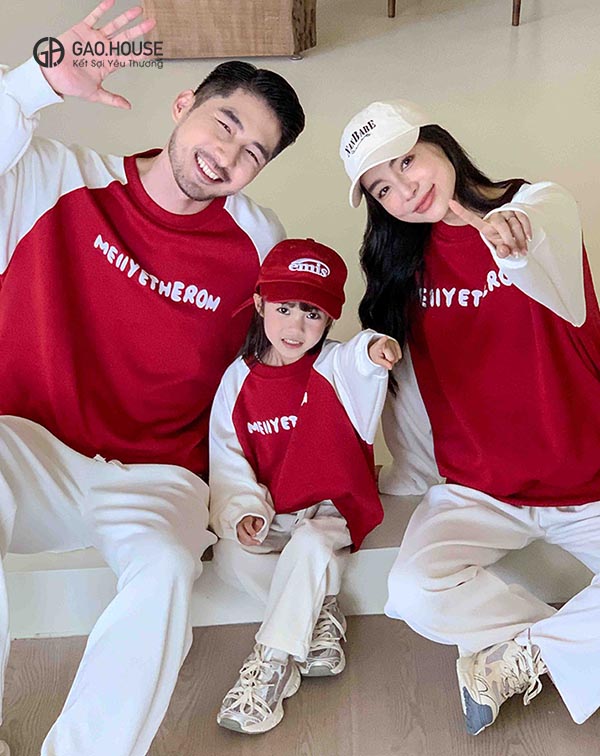 Áo sweater gia đình mùa đông
