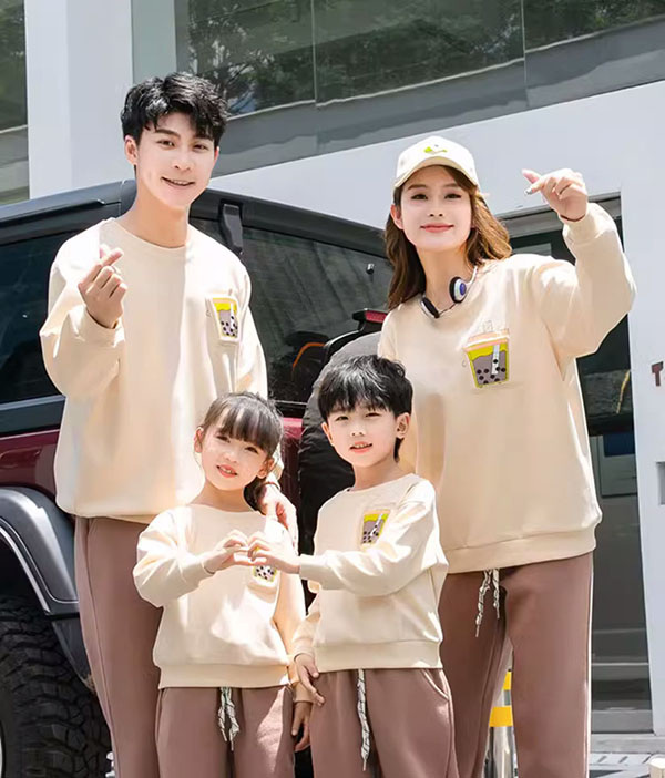 Áo gia đình mùa đông Trà Sữa