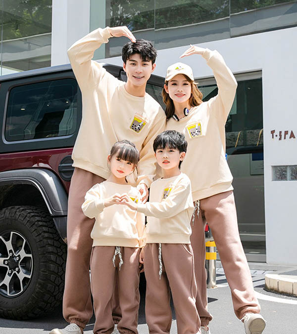 Áo gia đình mùa đông Trà Sữa