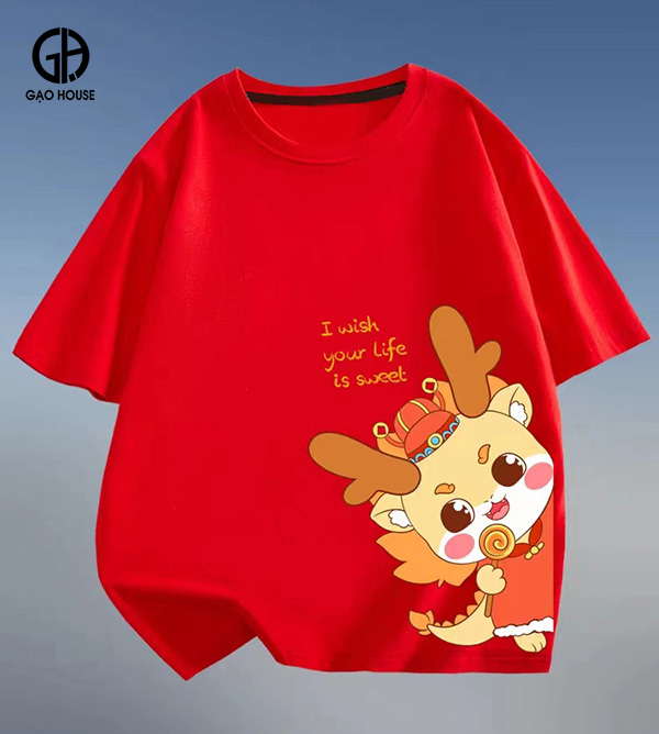 Mẫu áo gia đình Tết GHT12