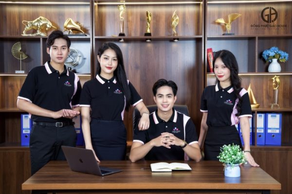 Áo công ty CHISA CLEAN phối màu thanh lịch - Hình ảnh 3