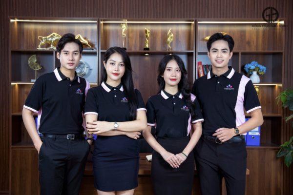 Áo công ty CHISA CLEAN phối màu thanh lịch - Hình ảnh 4
