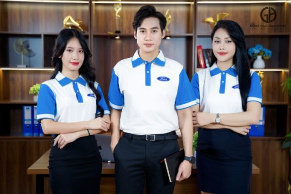 Áo đồng phục công ty Ford phối màu thanh lịch - Hình ảnh 2