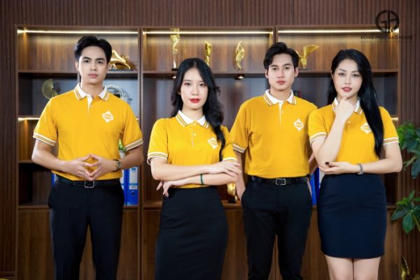 Đồng phục công ty SUN GROUP cổ bo phối màu sang trọng - Hình ảnh 4