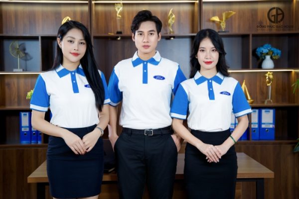 Áo đồng phục công ty Ford phối màu thanh lịch - Hình ảnh 4