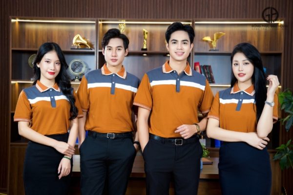 Đồng phục doanh nghiệp cổ bo phối màu thanh lịch - Hình ảnh 5