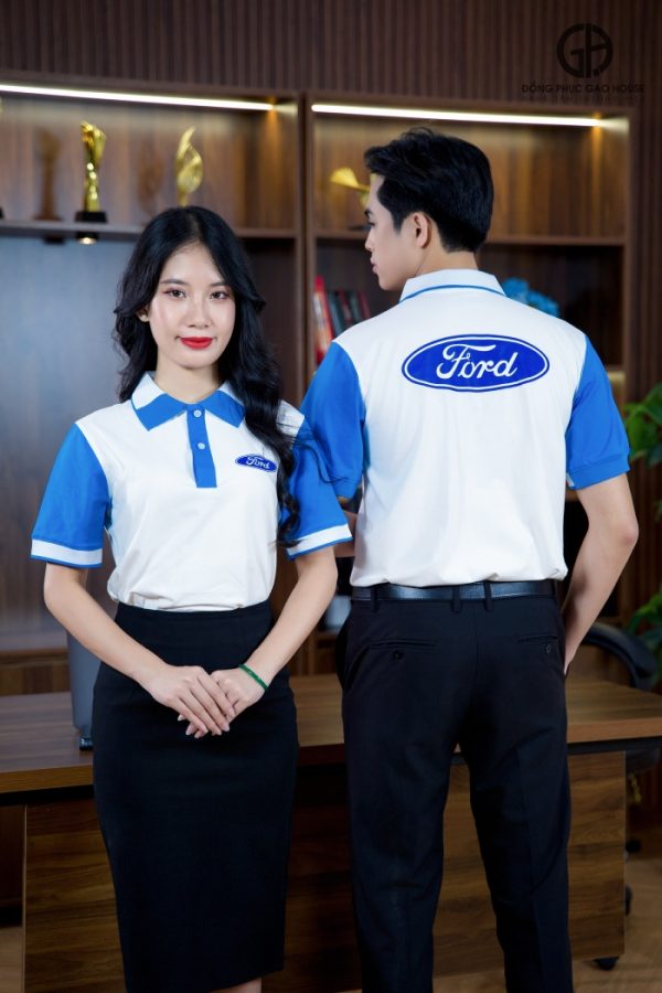 Áo đồng phục công ty Ford phối màu thanh lịch - Hình ảnh 6