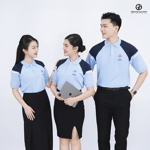 đồng phục polo evn thanh lịch
